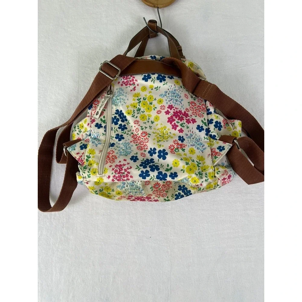 Lily Bloom Backpack Womens Medium Multi-Color‎ Floral Eco-Friendly Canvas Bag